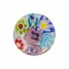 Venetian Glass Millefiori Cabochon Round 21mm Multi Pastel