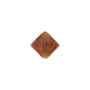 Amethyst 24kt Gold Foil Diamond 10mm Venetian Glass Bead