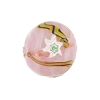 Pink Painted Fiorato Daisy Round 14mm, Murano Glass Bead
