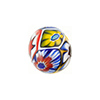 Bright Multi-Colored Millefiori Murano Glass Bead, Round, 16mm