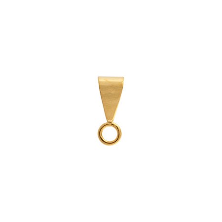 Base Metal Pendant Bail, Gold Plated 