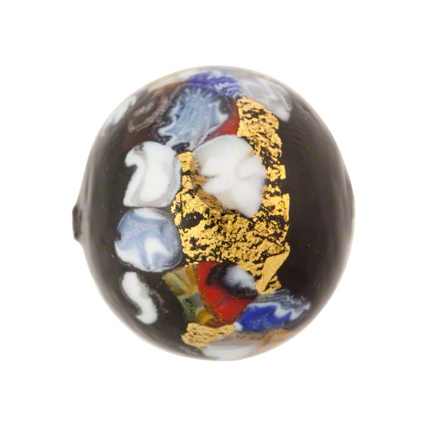 Textured Classic Millefiore Gold Foil Bead 