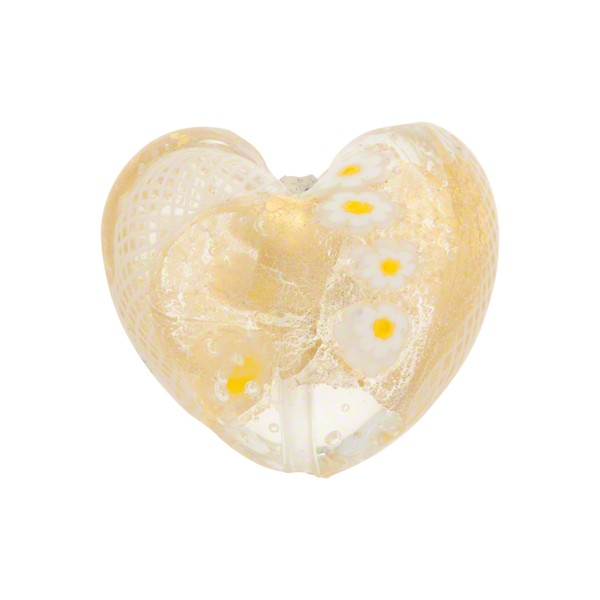 Zanfirico Venetian Heart Authentic Murano Glass 