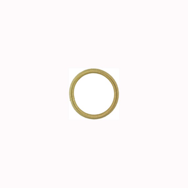 Spring Ring Round Bright Gold Tone 