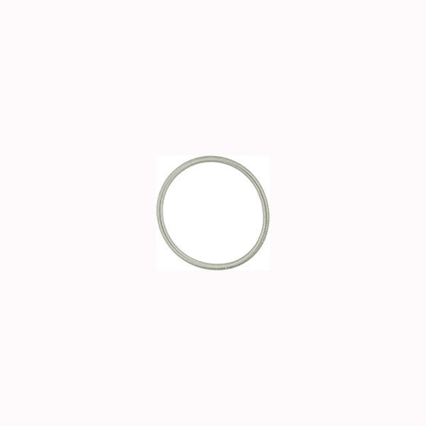 Spring Ring Round Matte Silver Tone 