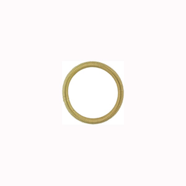 Spring Ring Round Bright Gold Tone 